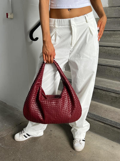 Nora | Geflochtene Hobo-Tasche mit modernem Design