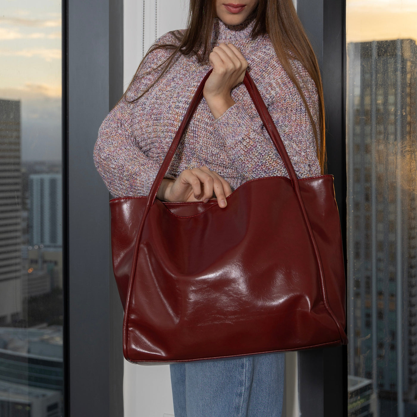 Blair Damen Tote Bag – Vegane Vintage-Tasche in Schwarz | ommoda.de