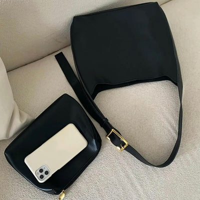 Damen Tote Bag Schwarz – Verstellbare Schulter- & Crossbody-Tasche | ommoda.de
