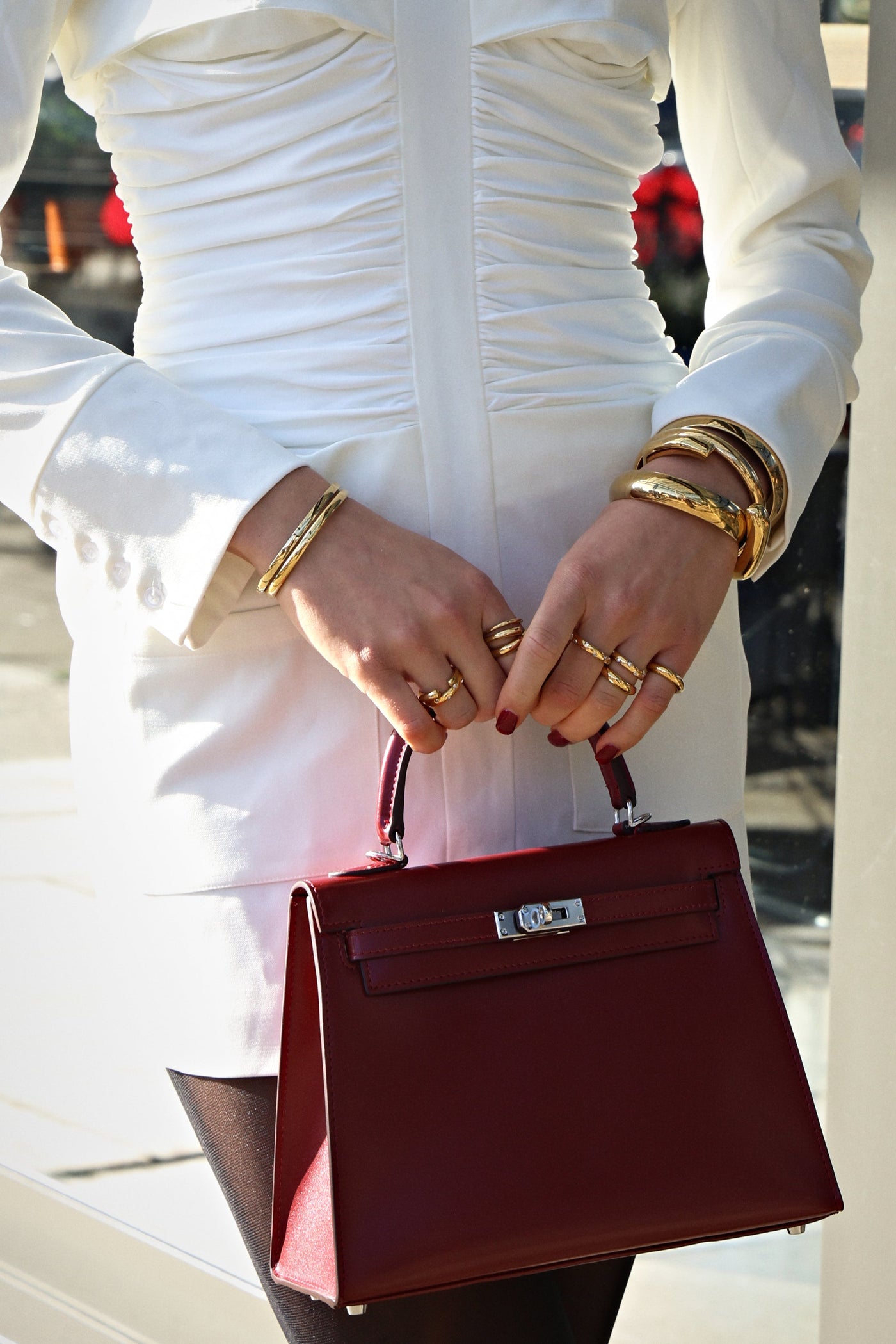 Elegante rote Handtasche – kleines Format, großer Auftritt