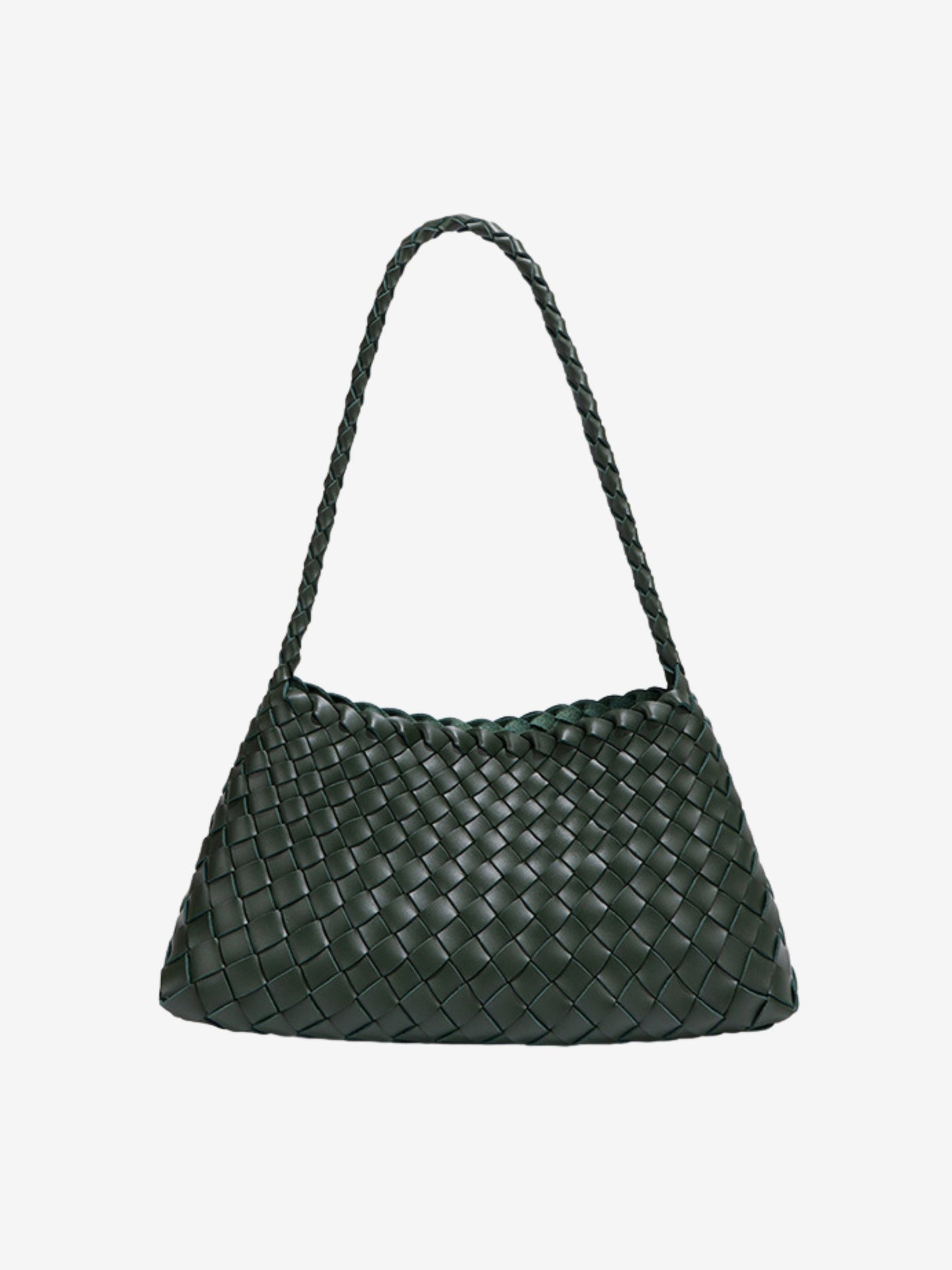 Livia | Klassische Geflochtene Handtasche in Schwarz