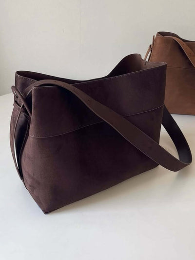 Hobo Tote Bag – lässige Eleganz aus veganem Wildleder