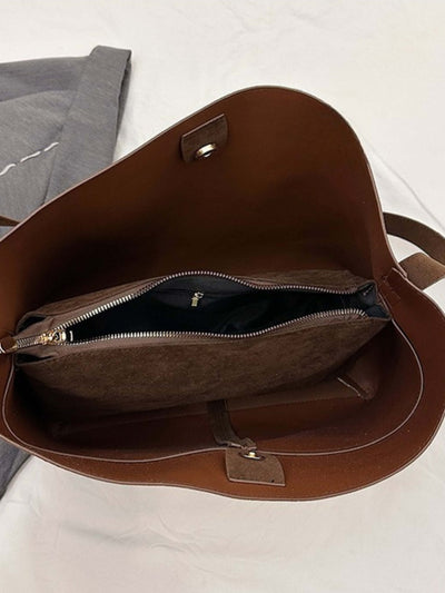 Hobo Tote Bag – lässige Eleganz aus veganem Wildleder