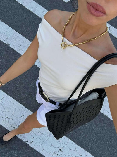 Elegante geflochtene Tote Bag – geräumig, nachhaltig und perfekt organisiert