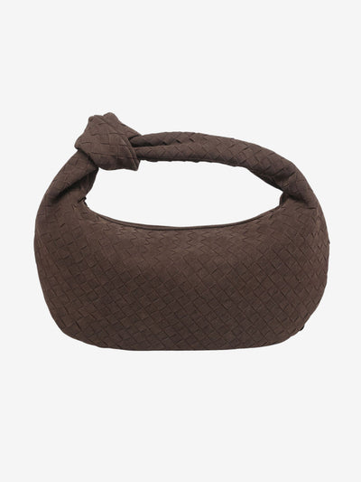 Geflochtene Schultertasche aus veganem Wildleder – stilvoll, soft und modern