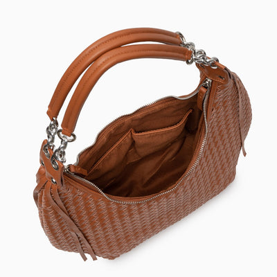 Schultertasche in Halbmondform mit Glattem Finish & Verstellbarem Riemen