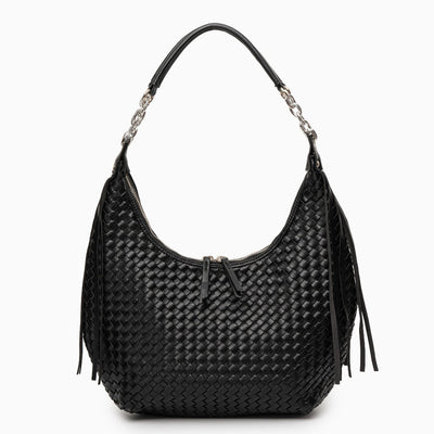 Schultertasche in Halbmondform mit Glattem Finish & Verstellbarem Riemen