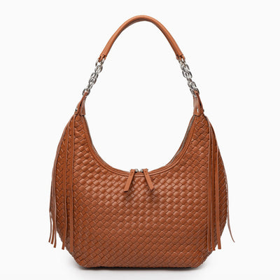 Schultertasche in Halbmondform mit Glattem Finish & Verstellbarem Riemen