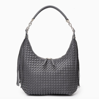 Schultertasche in Halbmondform mit Glattem Finish & Verstellbarem Riemen