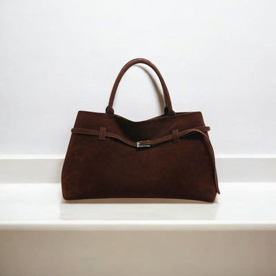 Elegante Damen-Tote aus echtem Wildleder – Stil trifft Funktionalität