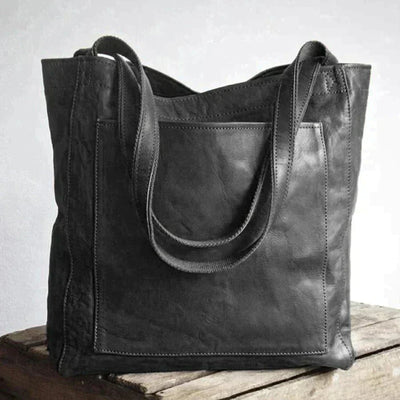 Clara | Klassische Leder-Shopper Tasche in Braun