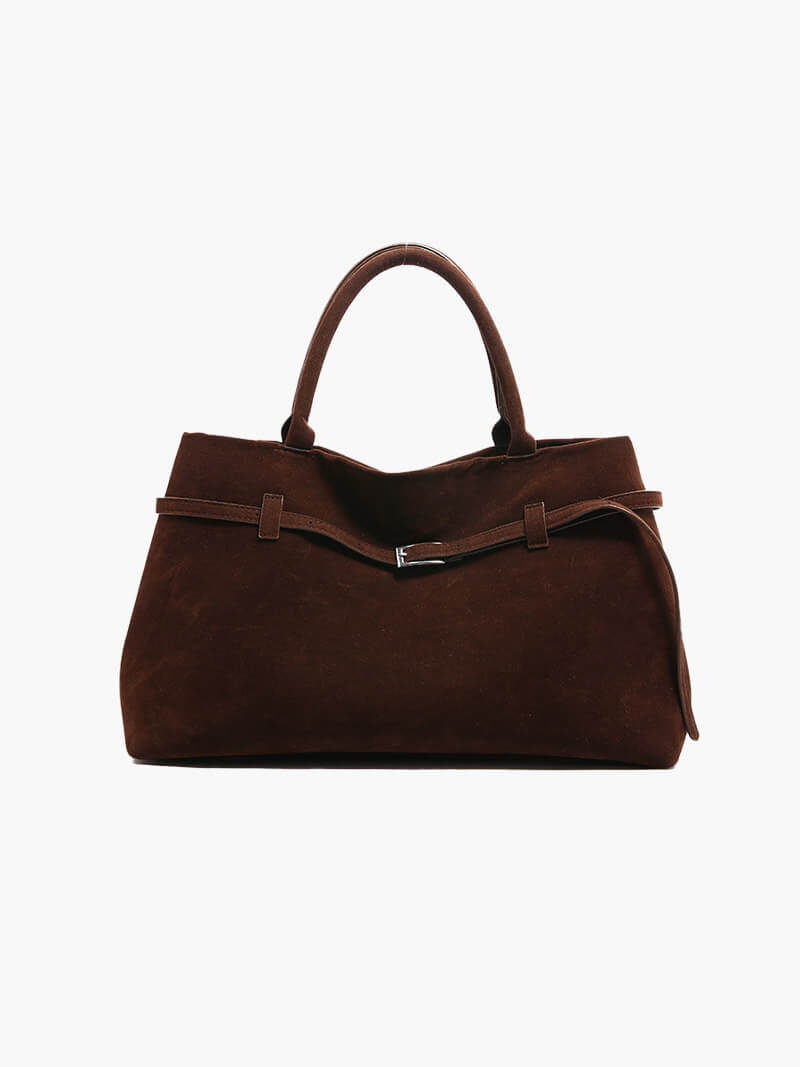 Elegante Damen-Tote aus echtem Wildleder – Stil trifft Funktionalität
