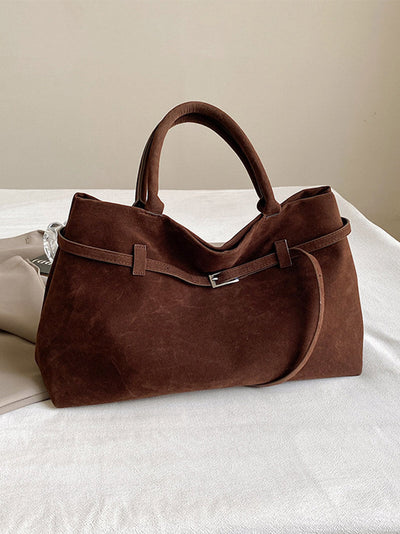 Elegante Damen-Tote aus echtem Wildleder – Stil trifft Funktionalität