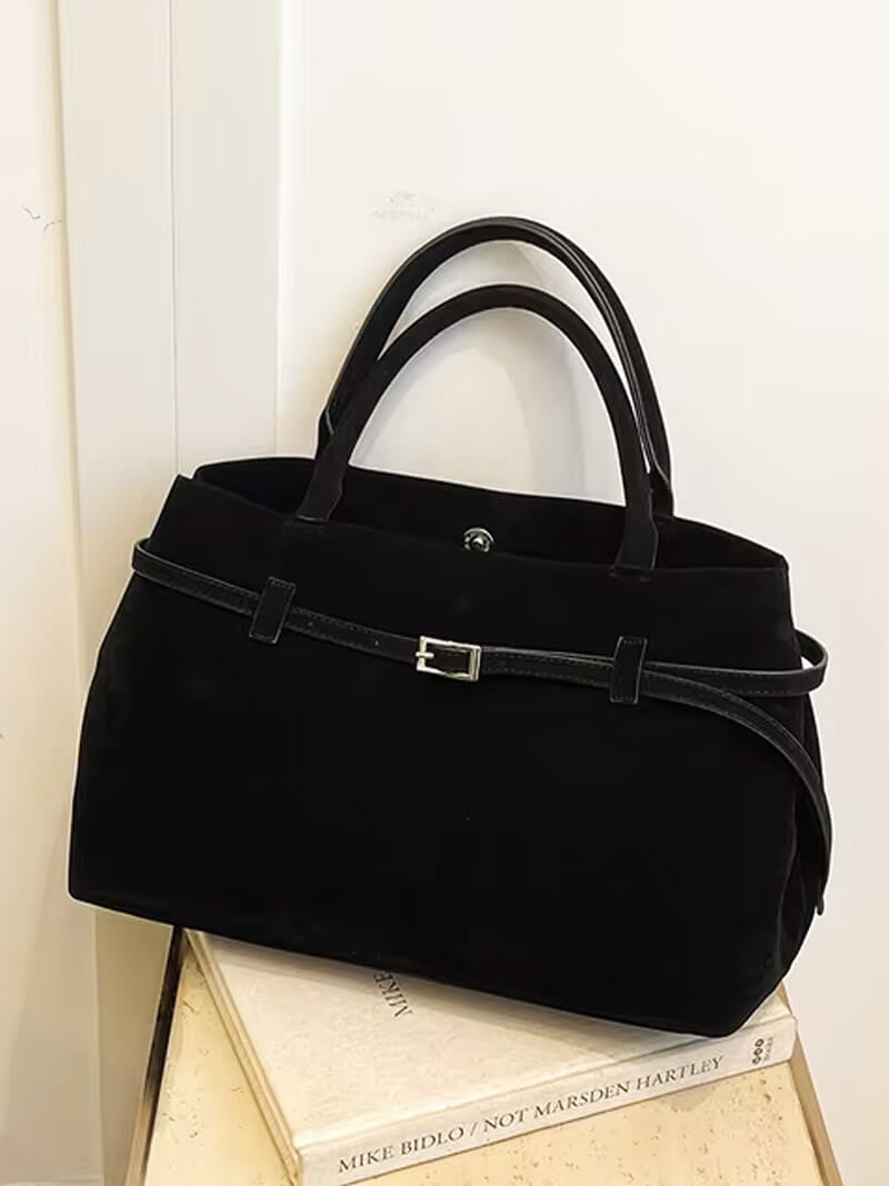 Elegante Damen-Tote aus echtem Wildleder – Stil trifft Funktionalität