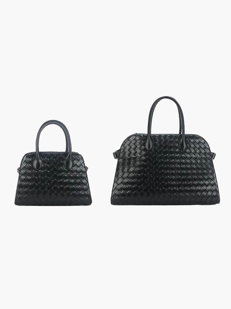 Elegante Handtasche mit geflochtenem Design und abnehmbarem Riemen