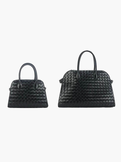 Elegante Handtasche mit geflochtenem Design und abnehmbarem Riemen