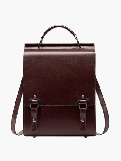 Eleganter Rucksack im Vintage-Stil mit klarer Linienführung