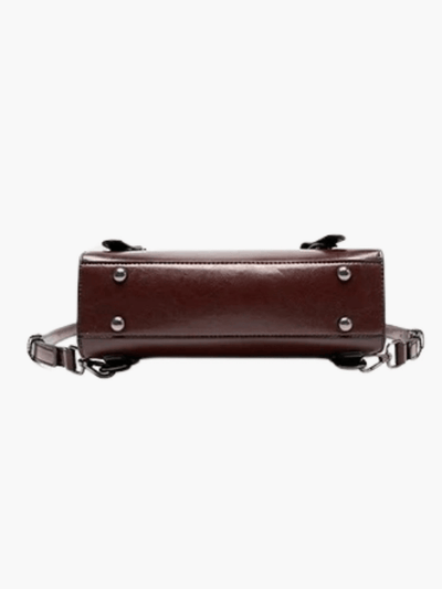 Eleganter Rucksack im Vintage-Stil mit klarer Linienführung