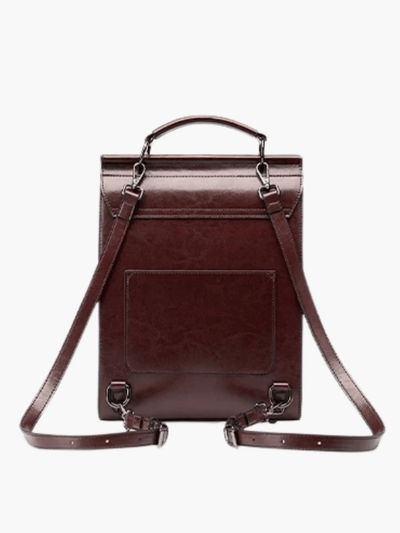 Eleganter Rucksack im Vintage-Stil mit klarer Linienführung