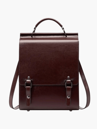 Eleganter Rucksack im Vintage-Stil mit klarer Linienführung