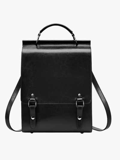 Eleganter Rucksack im Vintage-Stil mit klarer Linienführung