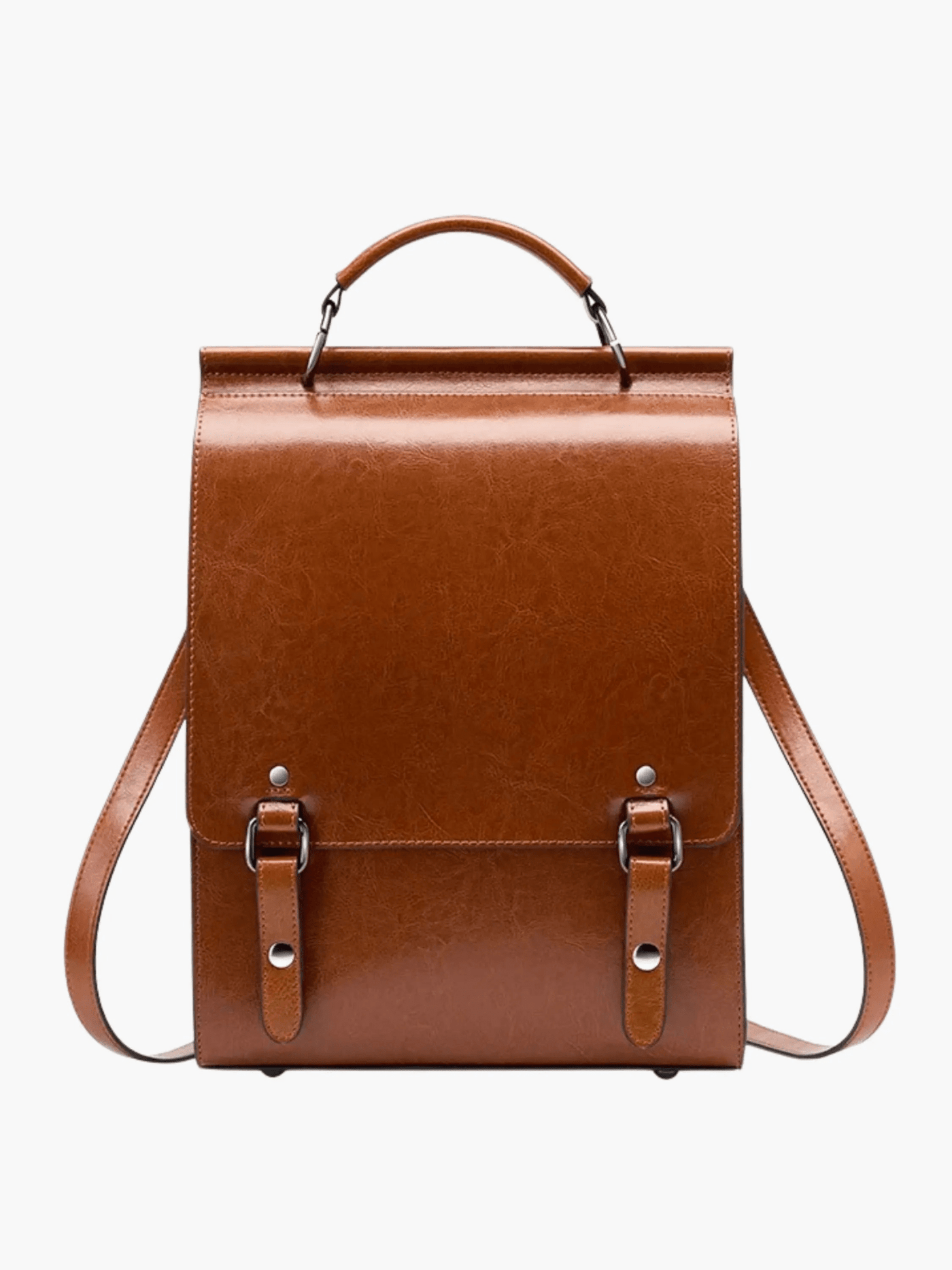 Eleganter Rucksack im Vintage-Stil mit klarer Linienführung