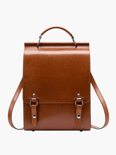 Eleganter Rucksack im Vintage-Stil mit klarer Linienführung