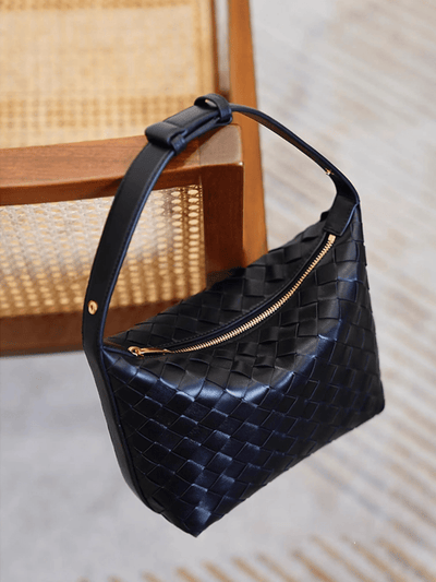 Luxuriöse Handtasche mit geflochtenem Lederdesign