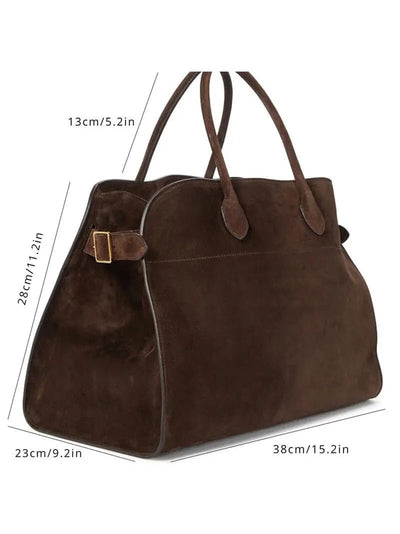 Elegante Tote Bag aus Weichem Velours mit Klassischer Silhouette