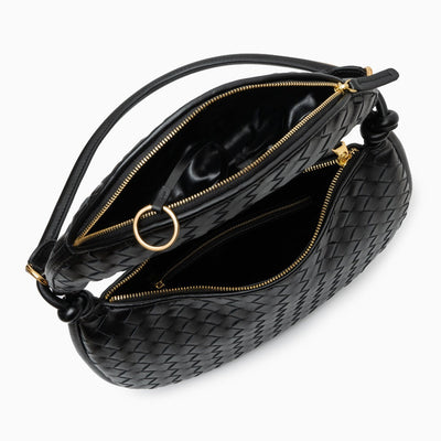 Elegante Schultertasche mit geflochtenem Lederdesign