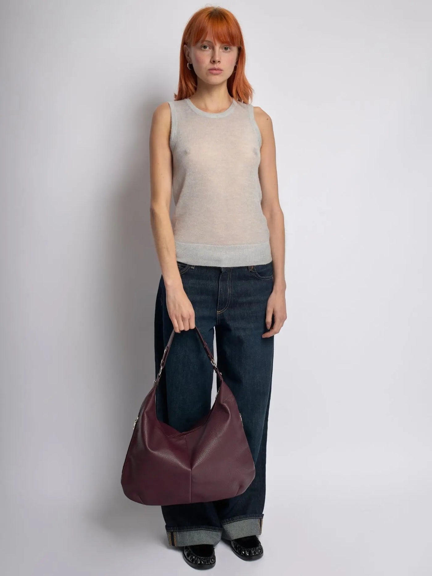 Hobo Schultertasche – Zeitlose Premium Bag mit Metall-Details