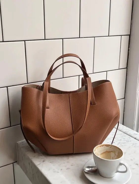 Damen Tote Bag Braun – Moderne Alltagstasche mit Knoten-Details | ommoda.de