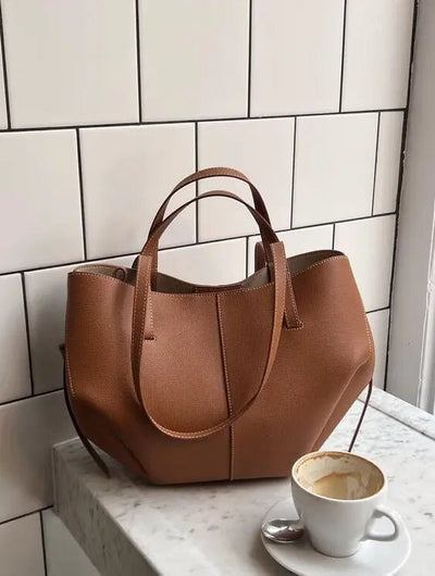 Damen Tote Bag Braun – Moderne Alltagstasche mit Knoten-Details | ommoda.de