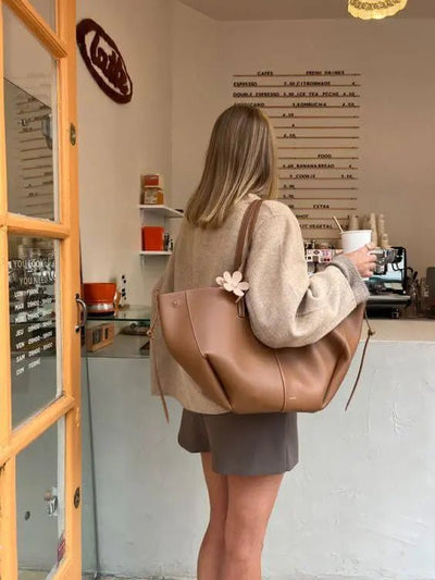 Damen Tote Bag Braun – Moderne Alltagstasche mit Knoten-Details | ommoda.de