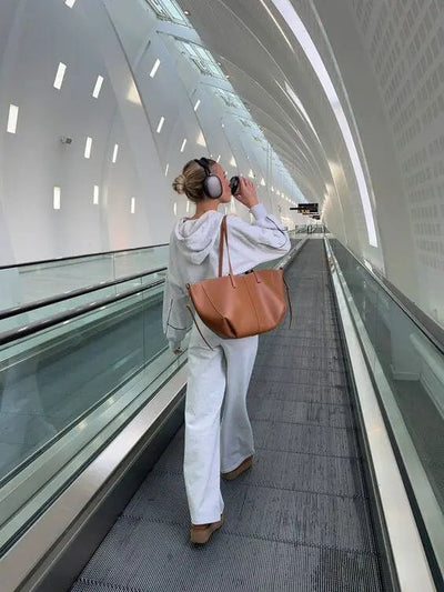 Damen Tote Bag Braun – Moderne Alltagstasche mit Knoten-Details | ommoda.de