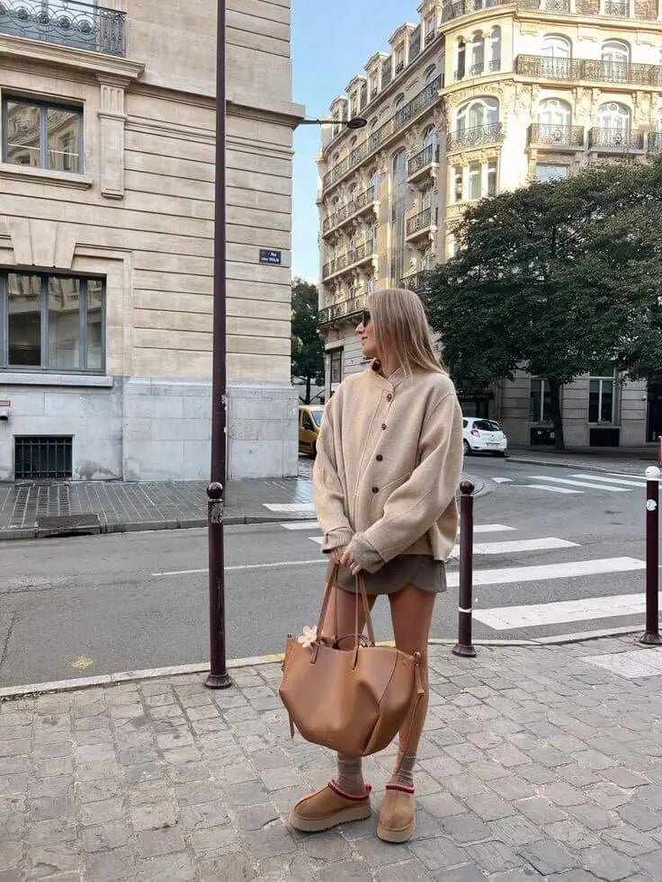 Damen Tote Bag Braun – Moderne Alltagstasche mit Knoten-Details | ommoda.de