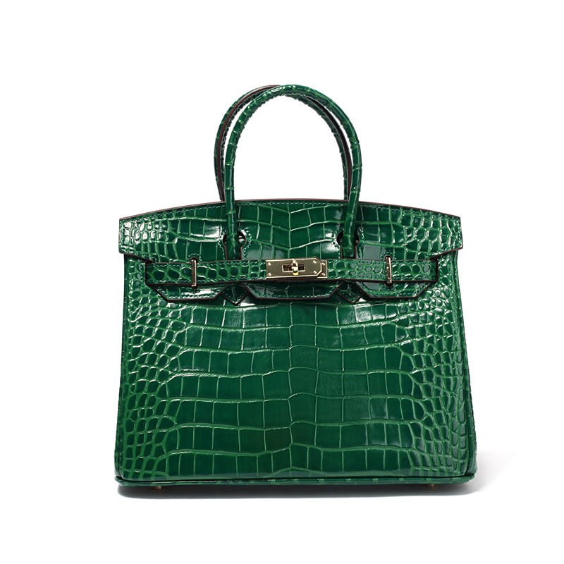 Grüne Croco-Handtasche – Fashion Statement mit Charakter